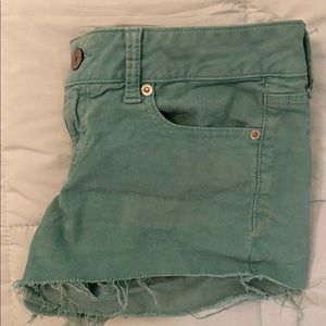 American eagle corduroy style shorts.